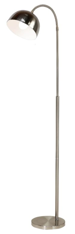 Collection - Curved Arch - Floor Lamp - Satin Nickel